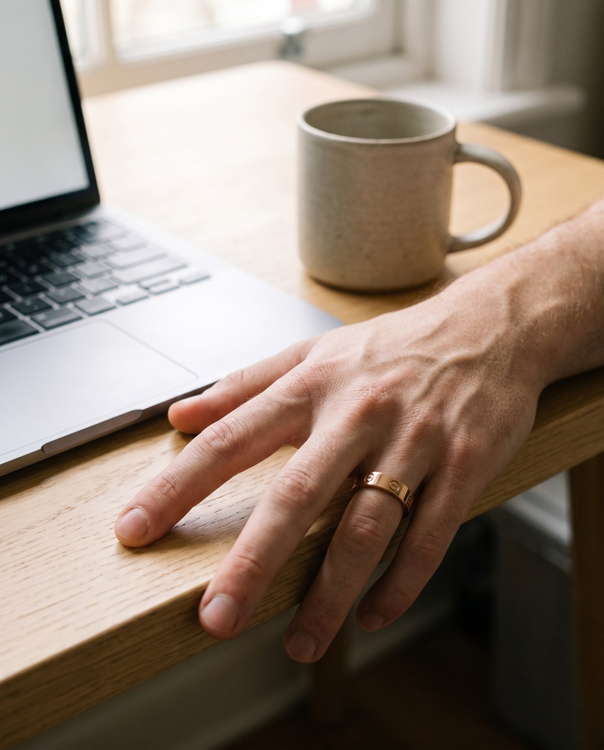 Wearing the LuxenX ring while working