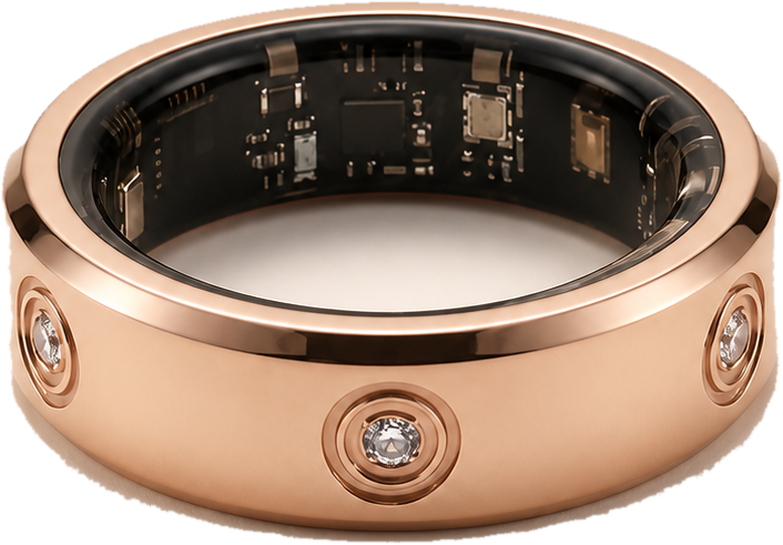 LuxenX Smart Ring in rose gold